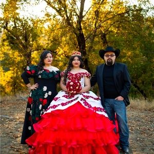 Woman’s Mexican style dress